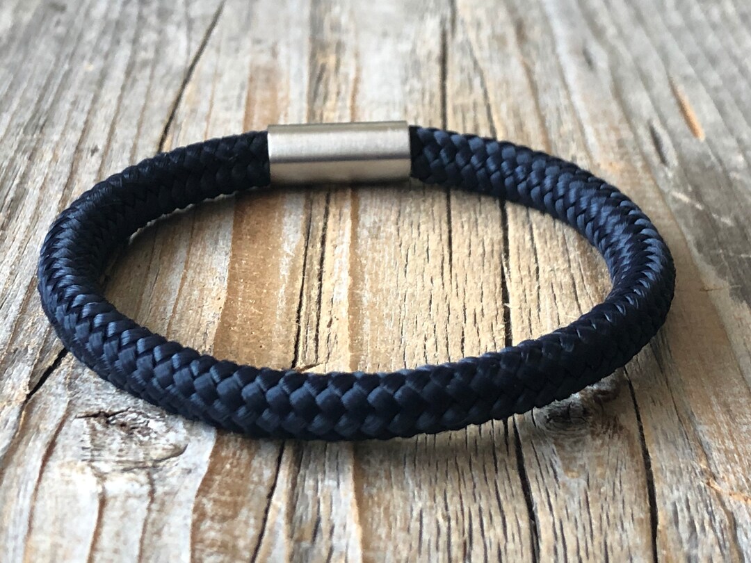 Engraved Paracord Nautical Bracelet, Personalized Bracelet With