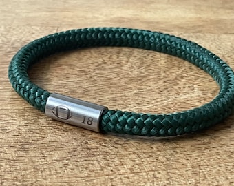 Gepersonaliseerde rugby paracord armband, American Football groene armband, gepersonaliseerde sieraden, sportliefhebber cadeau, sport