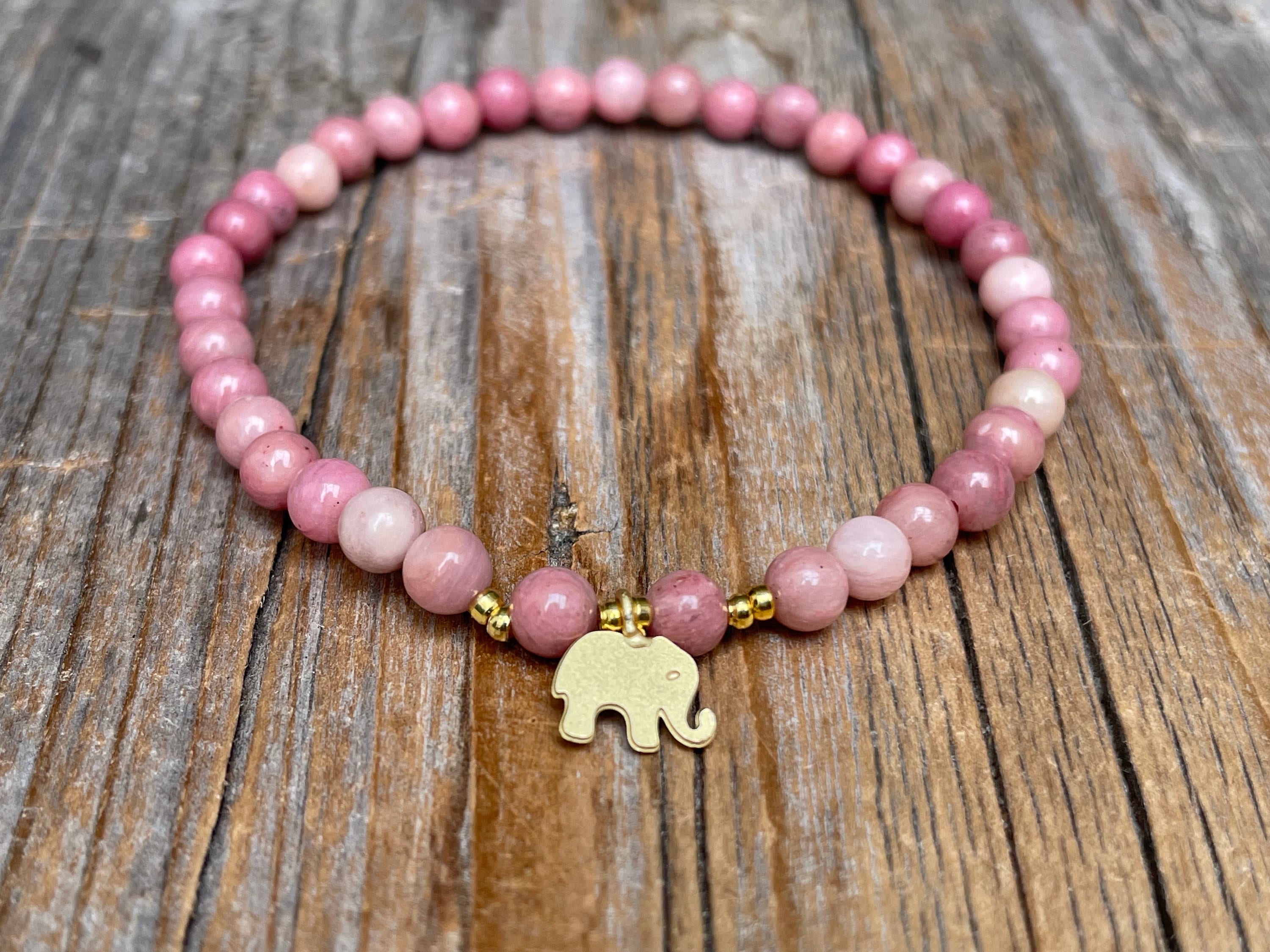 Pink elephant deals bracelet