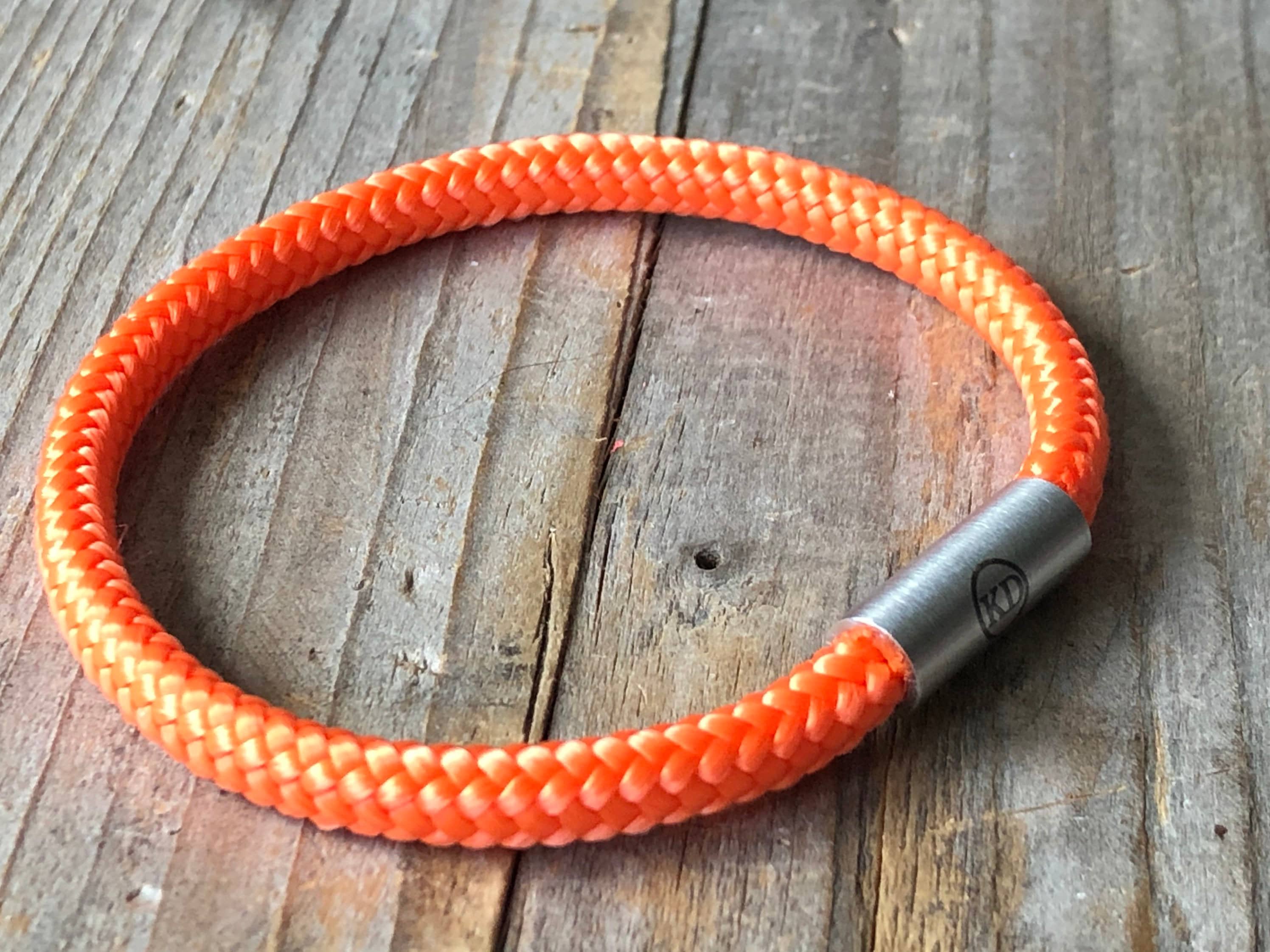 Orange Micro Cord Bracelet