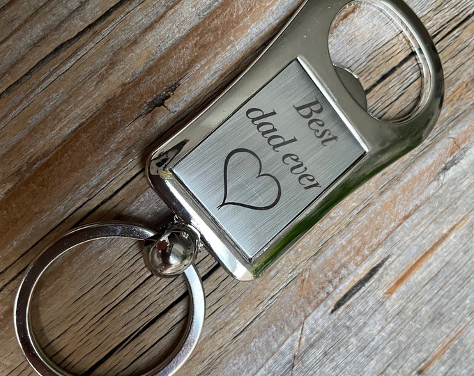 Engraved personalized keychain,key ring with opener, keychain with own text, engraved personalized gift, personalized custom keychain