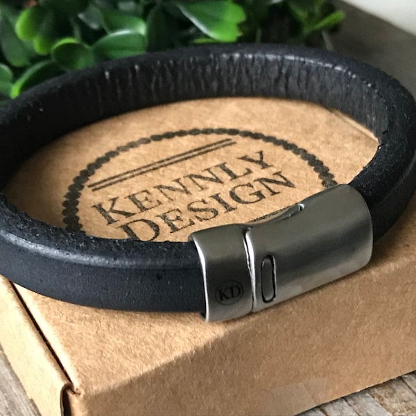 Men leather bracelet,  black leather bracelet, men leather jewelry, men gift idea, men ,Bohemian bracelet,  men real leather boho bracelet