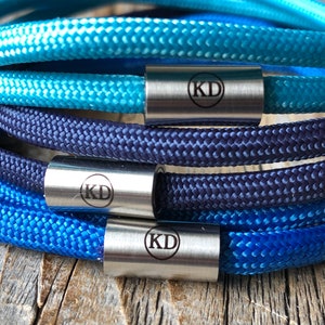 Niebieska opaska paracord, opaska Nautische, opaska heren, heren cadeau, opaska dames, opaska rond stoffen mannen, blauwe paracord sieraad