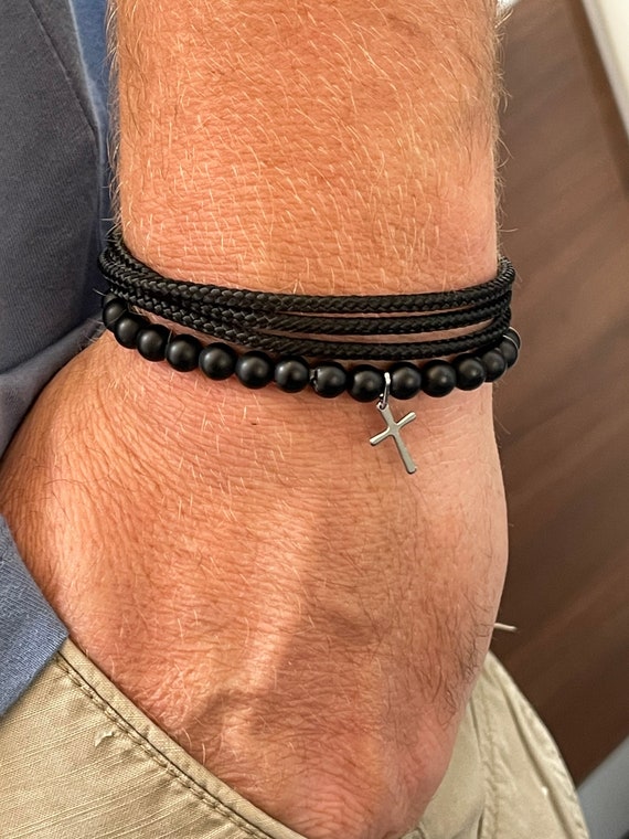 Paracord bracelet with cross sale