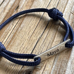 Personalized children's bracelet, paracord bracelet with engraved name, personalized gift, bracelet for children, children's jewelry image 9