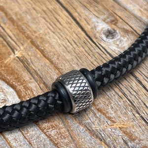 Paracord ketting, heren ketting, zwarte ketting, dames choker, stoffen koord ketting, cadeau voor man, ketting voor man, paracord sieraad