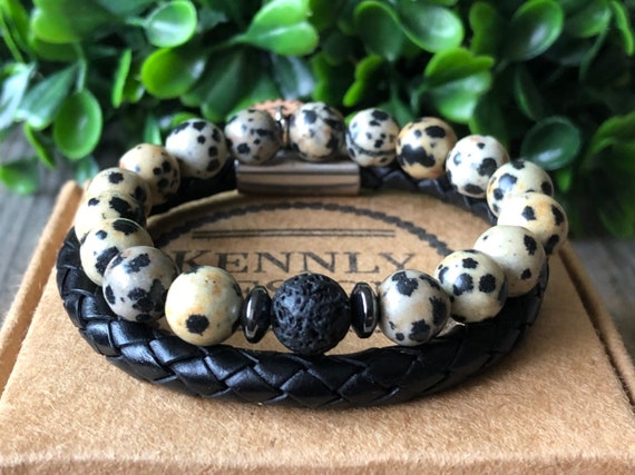 Boys black bracelet deals