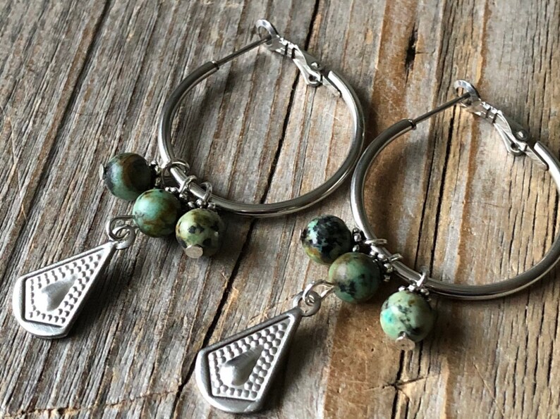 bohemian earrings women earrings jewelry silver color earrings gift for women or girlfriend long earrings Green gemstone earrings