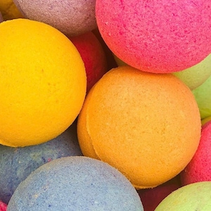 Handmade Bath Bombs: Variety 8-Piece Self Care Spa Gift Set
