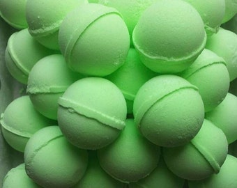 Lot of 10 Stress Relief Shower Steamers Bath Bombs, Bulk Gifts, fresh cut pine scent, Christmas tree shower bombs