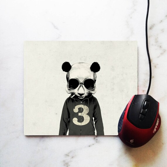 smoking panda mouse pad perfect gift for the office gift etsy perfect office gift