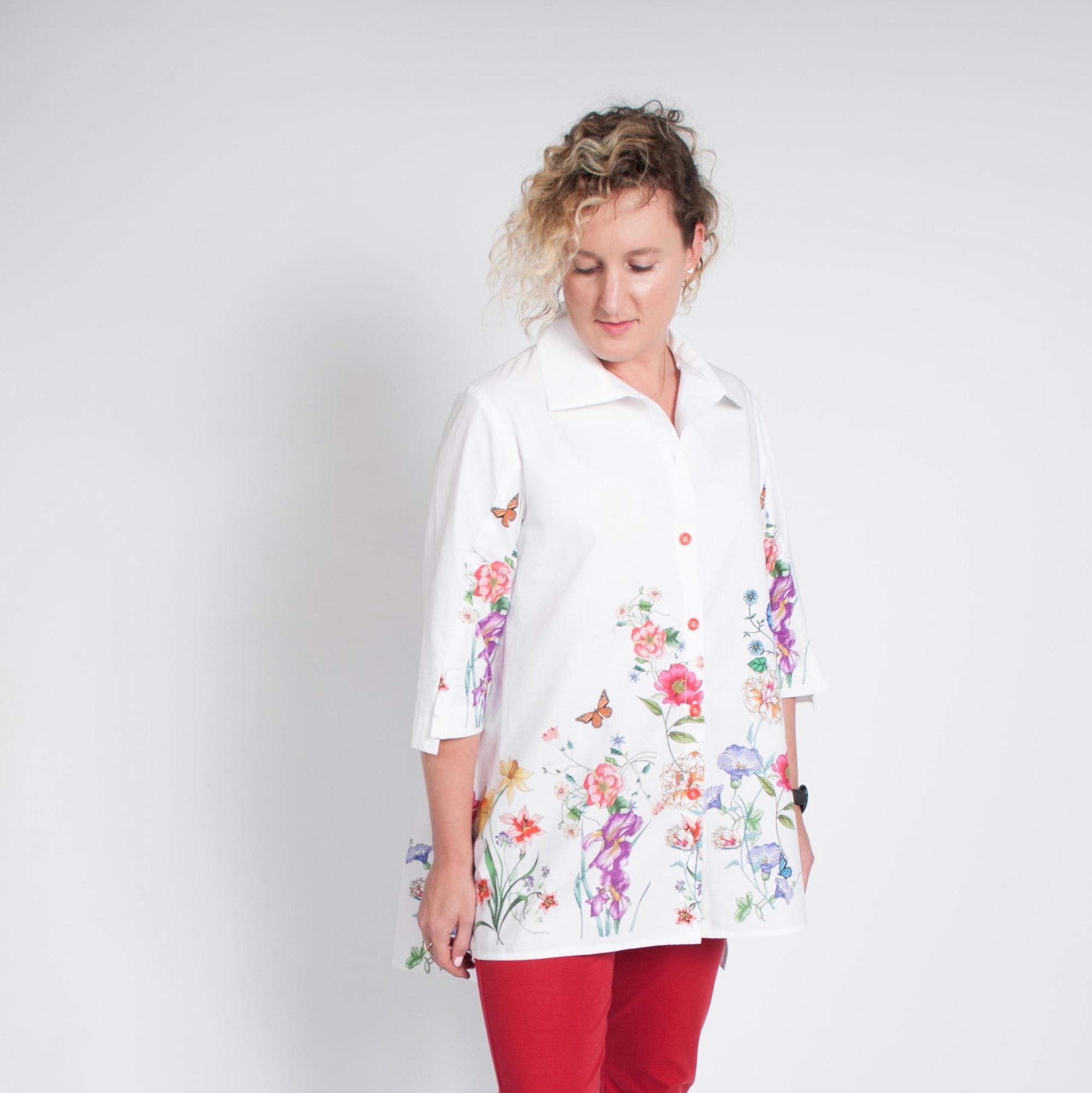 Frankie Shirt Sewing Pattern - A-Line Design (PDF Download)
