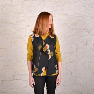 Peony Weste Schnittmuster - Asymmetrische gefütterte Weste (PDF Download)