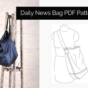 The Sewing Workshop PDF Sewing Pattern - Daily News Bag. Sewing patterns for bags. Download.