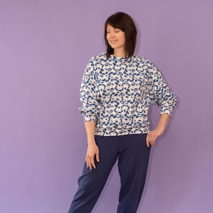 The Sewing Workshop, PDF Sewing Pattern, Maison Top & Joggers, Women's, XS-2XL