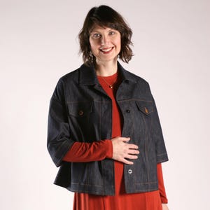 Molde para jaqueta Stafford – Jaqueta jeans feminina (Download em PDF)