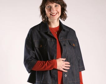 Stafford Jacket Sewing Pattern – Women's Jean Jacket (PDF Download)