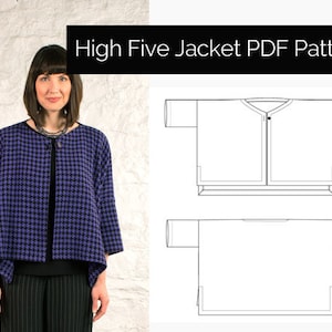 The Sewing Workshop PDF Sewing Pattern High Five. Sizes Xs - Etsy