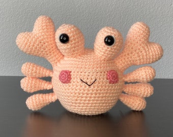 Crabe amigurumi | MOTIF AU CROCHET UNIQUEMENT | motif crabe, crabe amigurumi, crabe au crochet, crabe pdf, téléchargement numérique