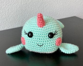 Amigurumi Narwhal / Whale | CROCHET PATTERN ONLY | Amigurumi pattern, crochet whale, crochet narwhal, narwhal tutorial, whale tutorial