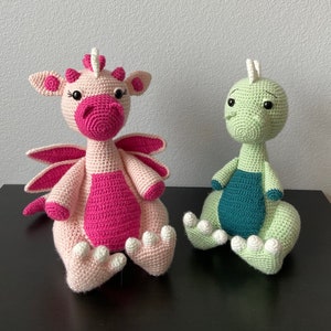 Amigurumi Dragon & T-Rex Pattern Pack CROCHET PATTERNS ONLY image 1