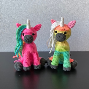 Amigurumi Unicorn CROCHET PATTERN ONLY mini unicorn, amigurumi unicorn, unicorn pattern, amigurumi pattern, crochet unicorn, tutorial image 1