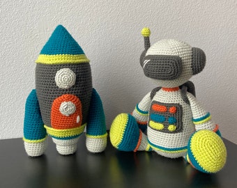 Amigurumi Astronaut & Rocket Ship | Pattern Pack | CROCHET PATTERN ONLY | rocket, astronaut, amigurumi, crochet, pattern, pdf, digital file