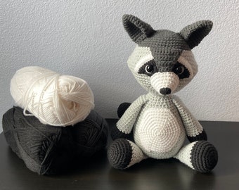 Amigurumi Raccoon | TYLKO WZÓR SZYDEŁKOWY | Wzór szydełkowy na Raccoon
