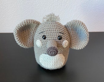 Squishy Elephant with Pocket | CROCHET PATTERN ONLY | elephant squishy, elephant tutorial, crochet elephant, pdf, digital tutorial, stuffy