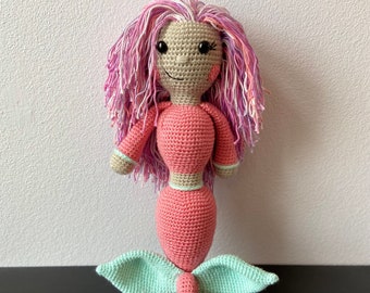 Amigurumi Mermaid | CROCHET PATTERN ONLY | Mermaid Pattern, crochet mermaid, mermaid tutorial, mermaid amigurumi, pdf, digital download