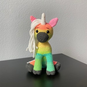 Amigurumi Unicorn CROCHET PATTERN ONLY mini unicorn, amigurumi unicorn, unicorn pattern, amigurumi pattern, crochet unicorn, tutorial image 2