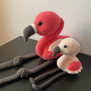 Amigurumi Flamingos Mama and Me Flamingos | CROCHET PATTERN ONLY