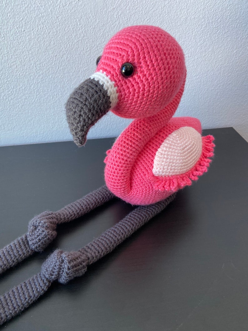 Amigurumi Flamingos Mama and Me Flamingos CROCHET PATTERN ONLY image 4