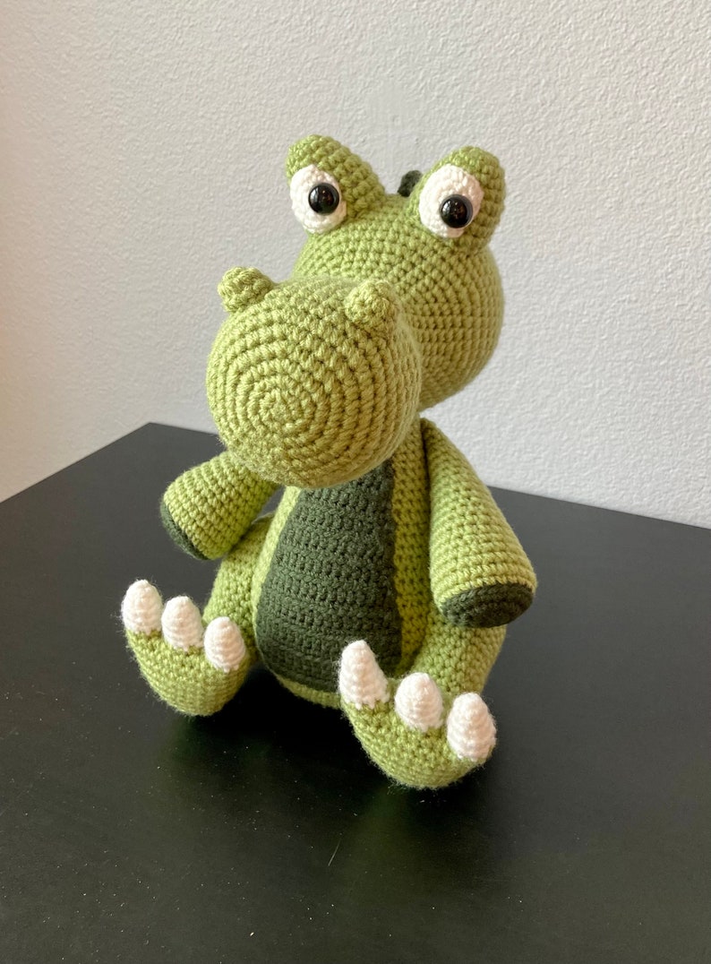 Amigurumi Alligator CROCHET PATTERN ONLY alligator amigurumi, alligator pattern, alligator tutorial, crochet pattern, amigurumi pattern image 8