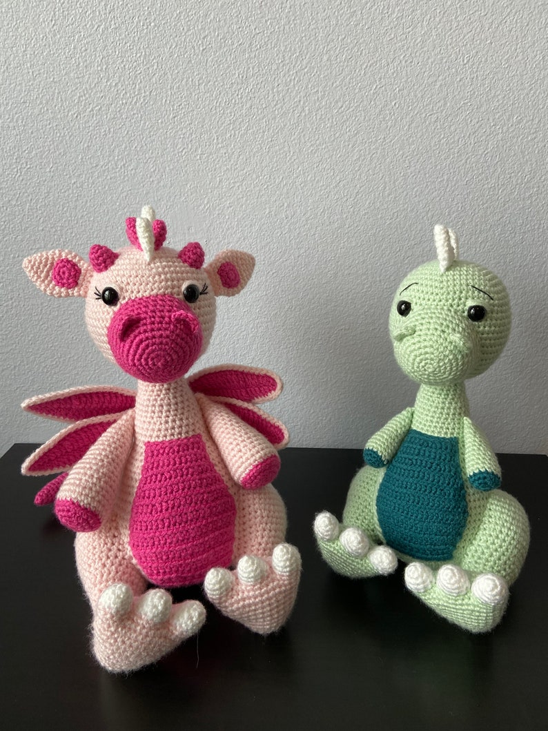 Amigurumi Dragon & T-Rex Pattern Pack CROCHET PATTERNS ONLY image 2