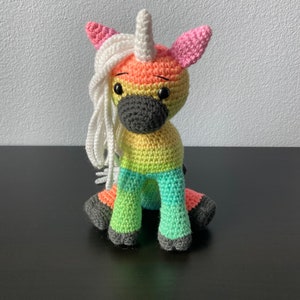 Amigurumi Unicorn CROCHET PATTERN ONLY mini unicorn, amigurumi unicorn, unicorn pattern, amigurumi pattern, crochet unicorn, tutorial image 4