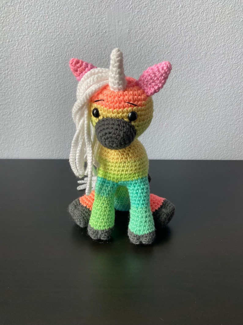 Amigurumi Unicorn CROCHET PATTERN ONLY mini unicorn, amigurumi unicorn, unicorn pattern, amigurumi pattern, crochet unicorn, tutorial image 4