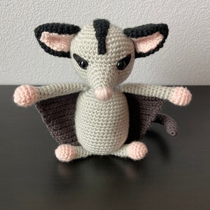 Amigurumi Sugar Glider CROCHET PATTERN ONLY Sugar Glider Pattern, amigurumi sugar glider, crochet sugar glider, sugar glider tutorial image 2