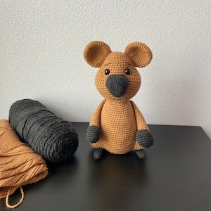 Amigurumi Quokka | ALLEEN HAAKPATROON | Gehaakte quokka, quokka tutorial, gehaakt dier, amigurumi dierenpatroon, haakpatroon, quokka