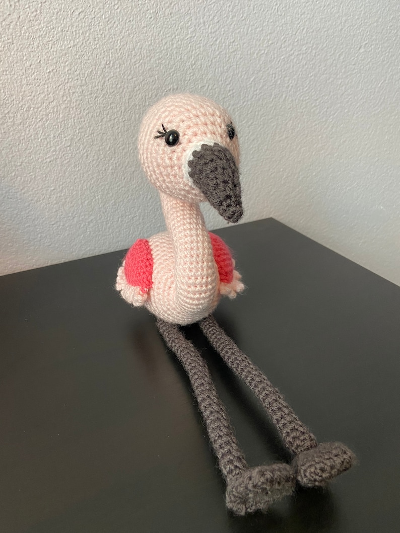 Amigurumi Flamingos Mama and Me Flamingos CROCHET PATTERN ONLY image 6