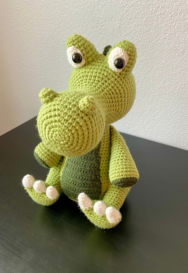 Amigurumi Alligator CROCHET PATTERN ONLY alligator amigurumi, alligator pattern, alligator tutorial, crochet pattern, amigurumi pattern image 3