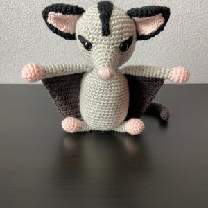 Amigurumi Sugar Glider CROCHET PATTERN ONLY Sugar Glider Pattern, amigurumi sugar glider, crochet sugar glider, sugar glider tutorial image 6