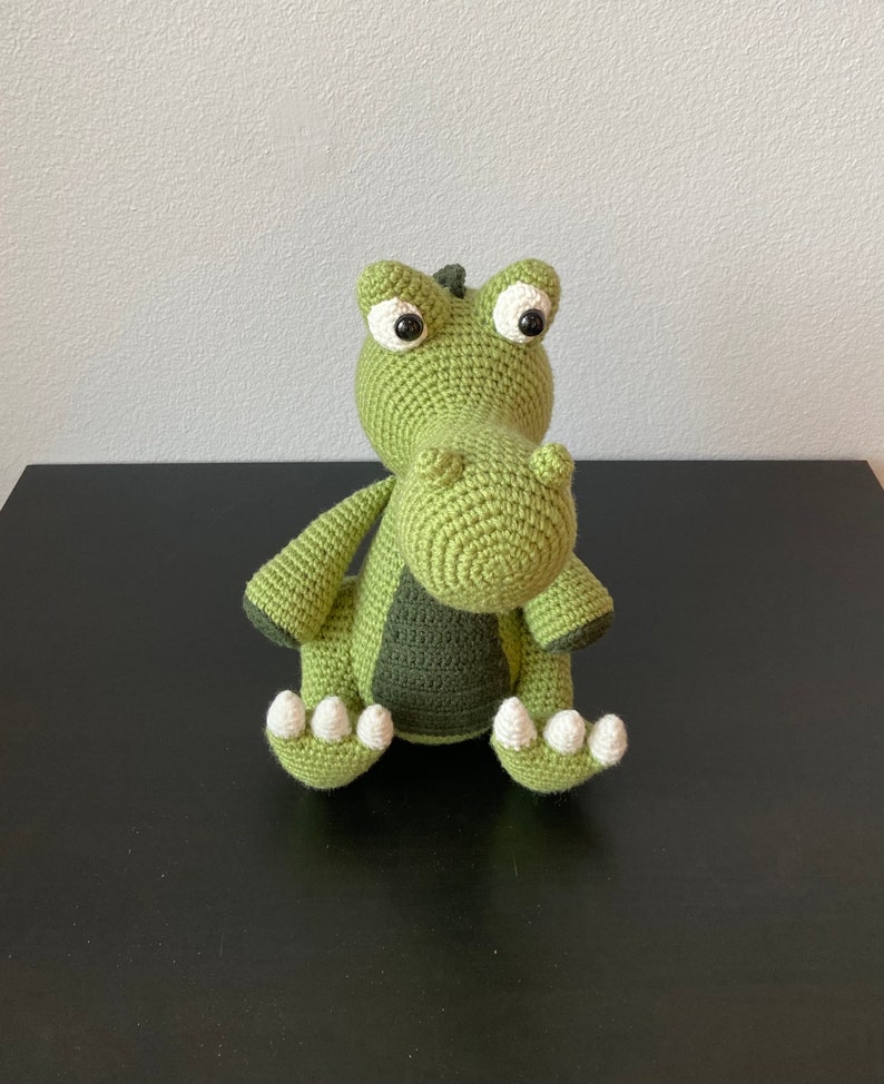 Amigurumi Alligator CROCHET PATTERN ONLY alligator amigurumi, alligator pattern, alligator tutorial, crochet pattern, amigurumi pattern image 7