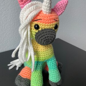 Amigurumi Unicorn CROCHET PATTERN ONLY mini unicorn, amigurumi unicorn, unicorn pattern, amigurumi pattern, crochet unicorn, tutorial image 8