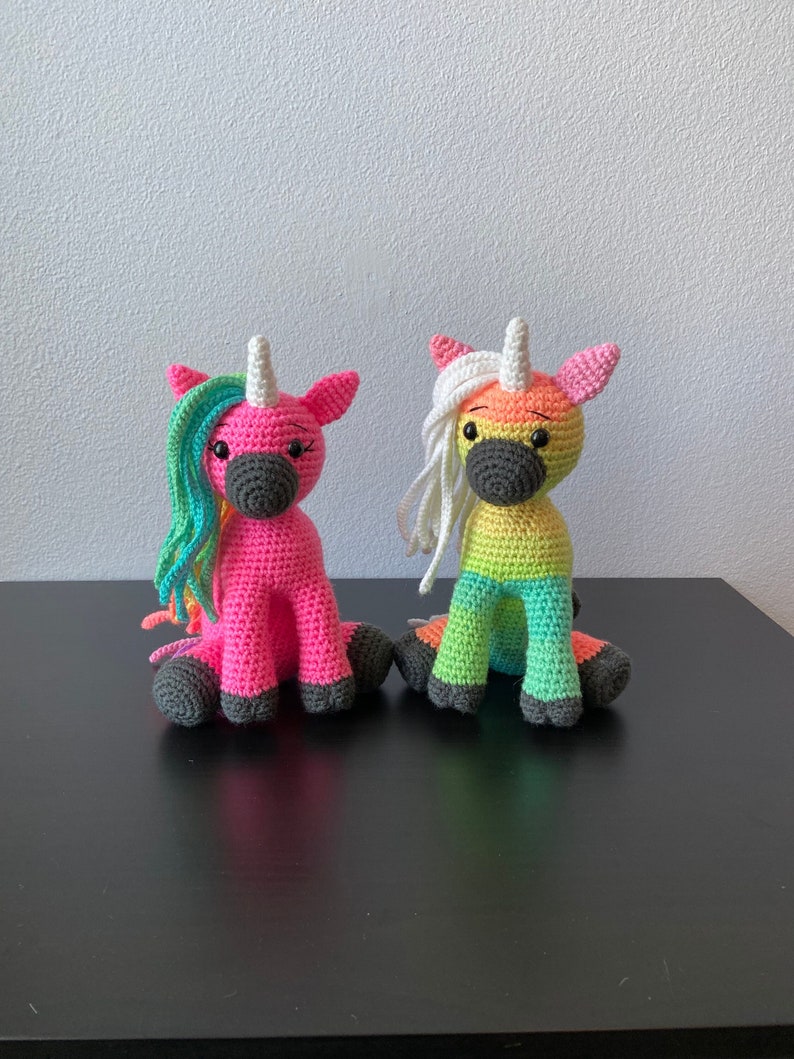 Amigurumi Unicorn CROCHET PATTERN ONLY mini unicorn, amigurumi unicorn, unicorn pattern, amigurumi pattern, crochet unicorn, tutorial image 1