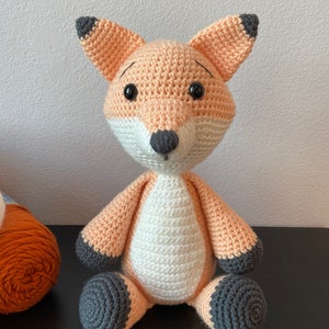 Amigurumi Fox CROCHET PATTERN ONLY Fox Stuffie Amigurumi Pattern image 9