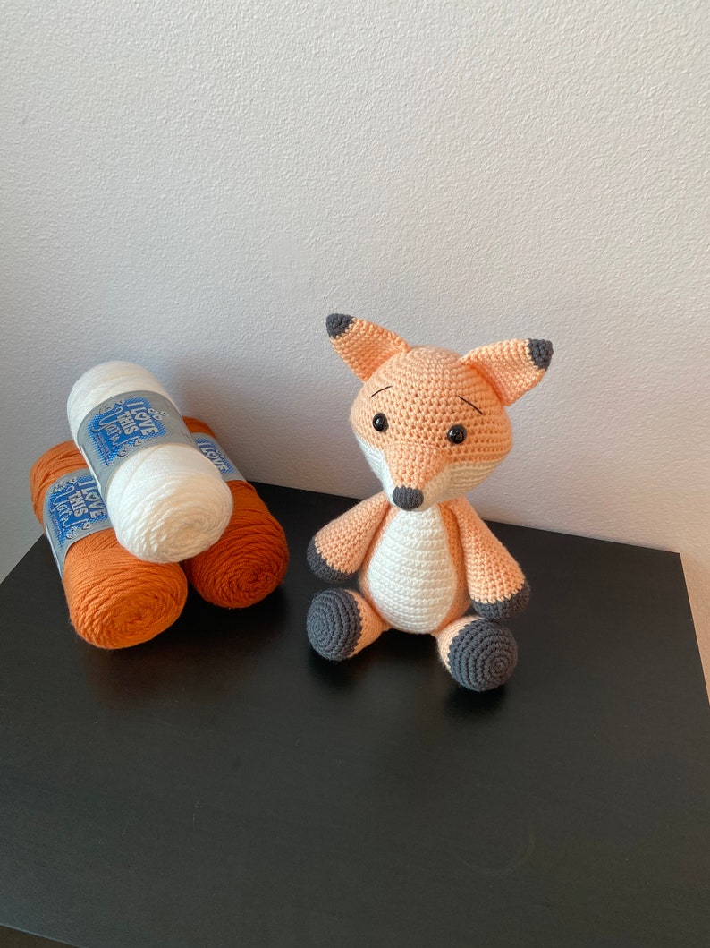 Amigurumi Fox CROCHET PATTERN ONLY Fox Stuffie Amigurumi Pattern image 8