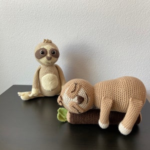 Amigurumi Faultier & Faultier Muster | Zwei Muster | NUR HÄKELMUSTER | Faultier, Faultier häkeln, Anleitung, Anleitung, Faultier häkeln