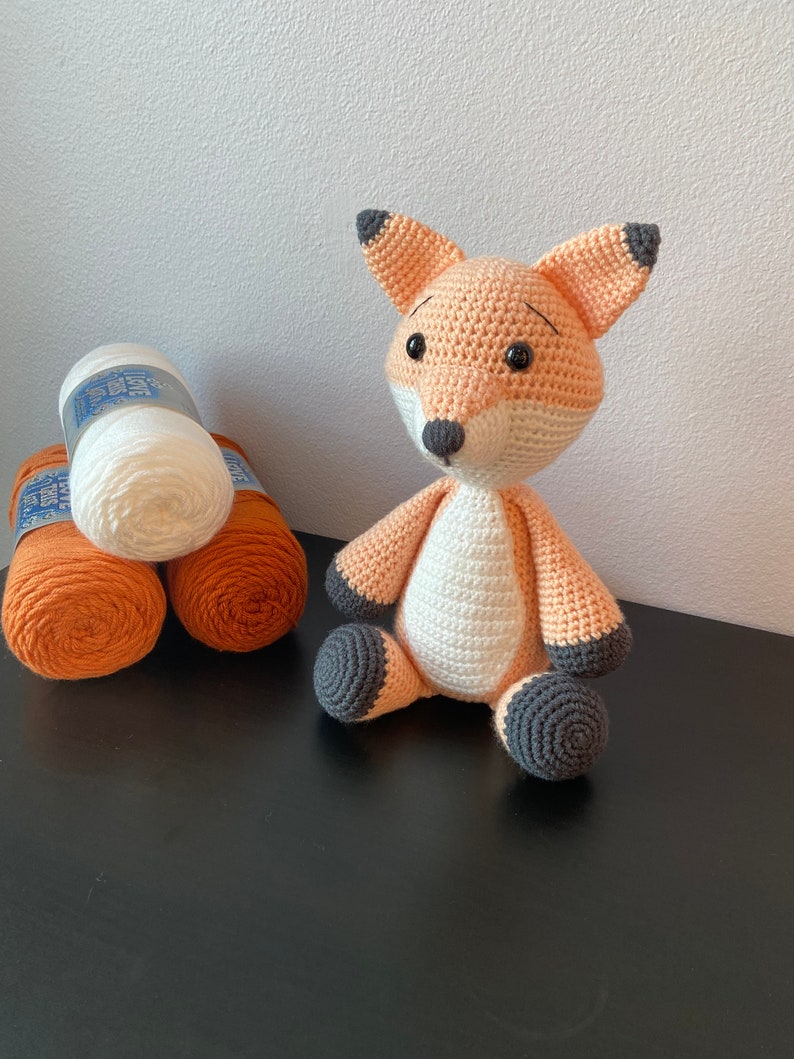 Amigurumi Fox CROCHET PATTERN ONLY Fox Stuffie Amigurumi Pattern image 6