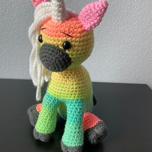 Amigurumi Unicorn CROCHET PATTERN ONLY mini unicorn, amigurumi unicorn, unicorn pattern, amigurumi pattern, crochet unicorn, tutorial image 5